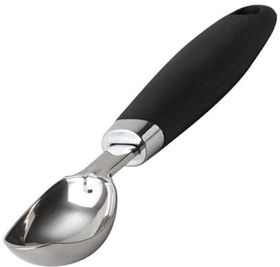 ONE BEST DEAL 1 x Ice Cream Scoop | Heavy Duty Stainless Steel & Comfortable Grip Handle | Perfect for Hard Ice-Cream, Mash Potatoes & Cookie Dough | Scooper Spoon