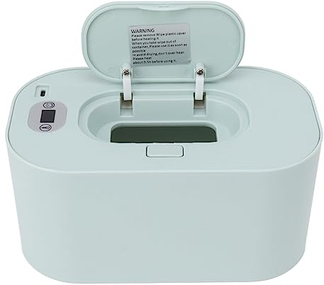 Wifehelper Dispensador de Toallitas Húmedas y Calentador de Pañales para Bebés, Toallitas Húmedas Esenciales para Bebés Caja de Calentamiento del Termostato con USB Calentador de Toallitas (Verde)