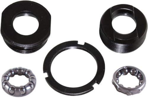 cyclingcolors innenlager tretlager tretlagerschalen mit kugelring fahrrad rennrad vintage, 34.9mm schwarz