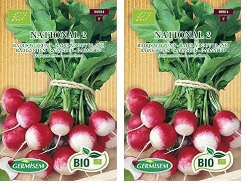 Germisem Orgánica National 2 Semillas de Rábano 5 g, ECBIO9034 (Paquete de 2)
