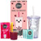 THE TEASHED Boba Starter Kit - Reusable Cup & Straw, Syrups, Tea & popping Boba, Vegan, 3 servings