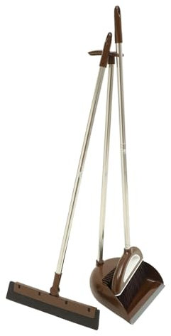 DEARMAMY 1 Set Scopa e Paletta Strumenti e Ufficio Spazzolone Multi Superficie Pet per Piastrelle