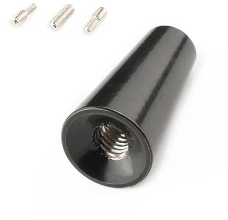 Antenne de Voiture Universelle Courte de 1,2 Pouce en Alliage d'aluminium, Fixation sur Toit, Accessoires de Remplacement(2 pcs)