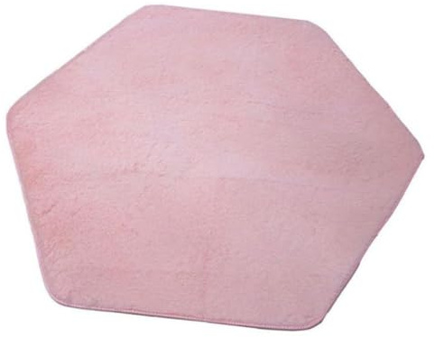 Wodsty Tappetino per tenda esagonale, 140 x 120 cm, tappeto Ush Ay per gattonare, coperta da gioco principessa, cameretta dei bambini, soggiorno, bagno, yoga e tappetino per animali domestici