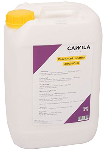 Cawila Line Master Peinture de marquage de pelouse ultra concentrée - Blanc - 9 litres - Taille unique - Sans sexe