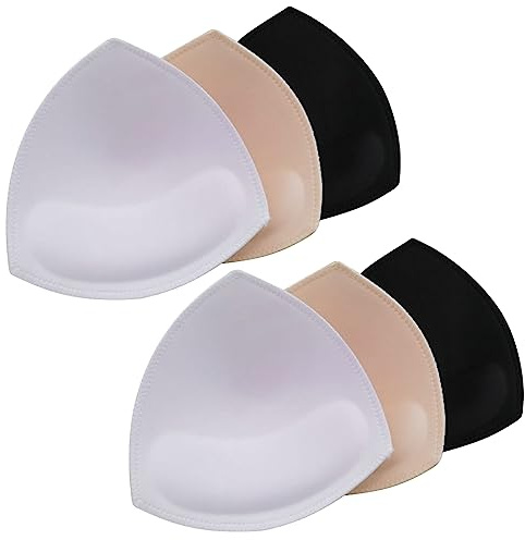 Kireida® 3 paia di inserti per reggiseno, inserti rimovibili per l'ingrandimento del seno, inserti per reggiseno sportivo, per l'ingrandimento del seno, bikini e costumi da bagno - Leggeri e design