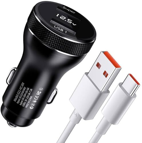 ACAGET 67W Caricabatterie Auto USB per Xiaomi 17T 15T 15 14 13T 15 13 Ultra