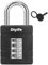 Diyife Serrures Extérieur 50mm, Cadenas Code 4 Chiffres Etanche, 8mm Loquet Cadenas à Combinaison, Super Sécurité Antivol pour Jardins, Porte, Clôture, Entrepôts