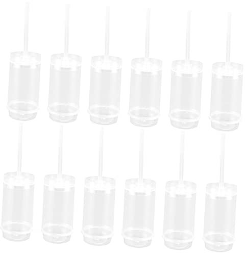 LIFKOME Lot De 30 Poussoirs à Gâteaux Décoratifs En Plastique Moules à Gâteaux Diy Support à Gâteau à Pousser Pour Anniversaires Et Mariages Récipients Transparents Et Réutilisables