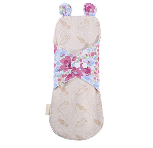 Brrnoo Organic Baumwoll-Menstruationseinlage, Wiederverwendbare Damenbinde, Stoffbinde für Tag & Nacht, Waschbare Menstrualpads, Bio Baumwolle, 250mm
