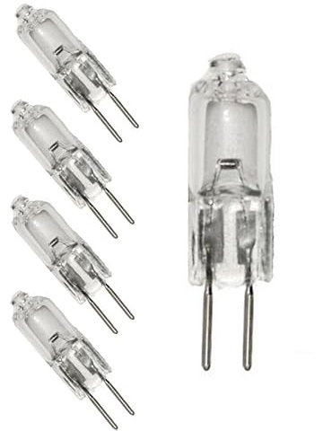 JZLBBC Alogeno Lampadina G5.3 24V 70W Trasparente Capsula Lampade Alogena G5.3 GU5.3 base a doppio ago Bianco Caldo Per Lampadina Per Macchine Utensili,20W,5Pc