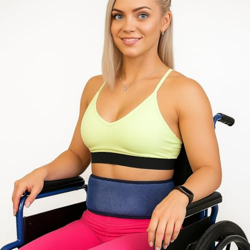 App Life Cinturón de sujeción para silla de ruedas, cinturón abdominal-pélvico de medida universal, cinturón de fijación para adultos, talla única 200 cm, ajustable