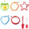 5Pcs Silicone Egg Rings for Fried Eggs - Moulds for Frying & Shaping Breakfast Pancakes