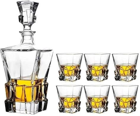 karaff rödvin karaff Vinkaraff Kristallkaraff 820ml och set med 6 glas 300ml