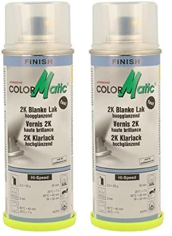 COLORMATIC 187216 2K Hi-Speed Klarlack hochglänzend 200 ml (Packung mit 2)