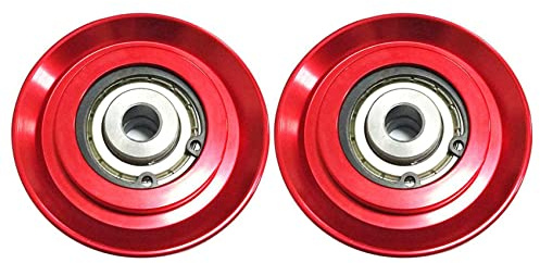 ISTOVO 2pezzi 73mm Universale Alluminio Sollevamento Carico Pesante Cuscinetto Ruota Puleggia Attrezzatura da Palestra