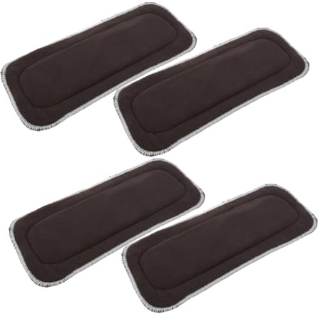 Veemoon 4 Piezas Pañales Nano de Secado Rápido Forros de Microfibra para Pañales Insertos Reutilizables de Almohadillas Absorbentes para Uso Diario