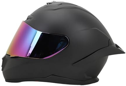 Dioche Flerskiktsskydd Varm Andas Bekväm Helface Motorcykelhjälm För Herr För Cykling, Strong Shell Buffer Layer Innerfoder, Justerbara Ventilationshål, För Kallt Väder