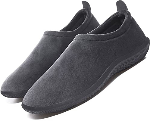 Eagsouni Chaussons Hommes Femmes Hiver fermées peluchées | Chaudes pantoufles,Maison,Mémoire Mousse,antidérapante,confortable,interieur exterieur