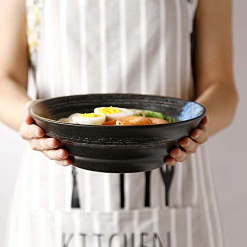 Ciotola per insalata in ceramica vintage da 9,0 pollici, adatta per scodella per zuppa di verdure in scodella in stile giapponese | Creative Home Restaurant Ramen Bowl
