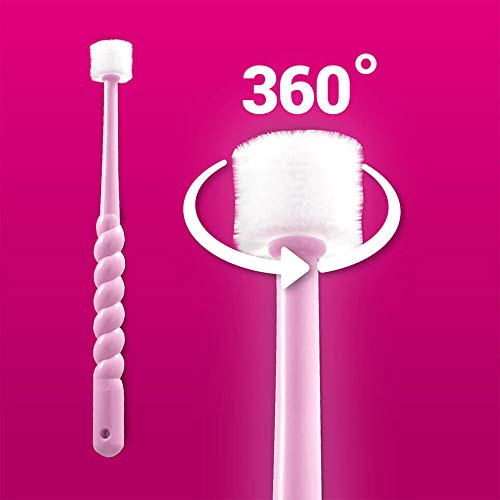360° barntandborste (rosa)