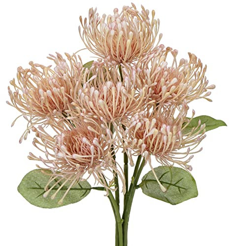 Briful 6 Stück Kunstblumen Wie Echt Künstliche Chrysantheme mit biegsamen Stiel für Hausgarten Party Büro Dekoration Blumengesteck