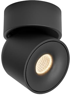 Aisilanled LED Spotlight Indoor, 9W Dimmable Ceiling Spot Lights Mounted Light Fixture, 360° Pivoting Small Directional Lighting for Living Room Bedroom Artwork Accent Lighting, 3000K, CRI 97+