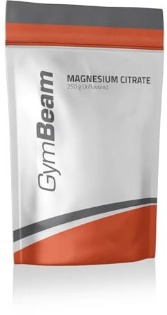 GymBeam Magnesio Citrato in Polvere – Integratore Vegano Senza OGM, per Sistema Nervoso, Muscoli, Ossa, Riduzione della Stanchezza, Equilibrio Elettrolitico ed Energia, 250 g Neutro
