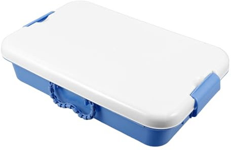 TOYANDONA Handheld Plastic Sand Tray Lid Portable Sand Box Storage Case Montessori Toy for Outdoor and Indoor Play