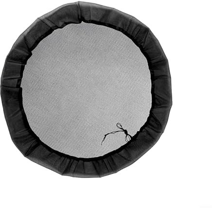 Besttoolifes Mesh Cover For Rain Barrels, Adjustable Water Butt Cover Anti Leaves Falling, Tank Rain Mesh Cover For Garden Rain Buckets(120cm)