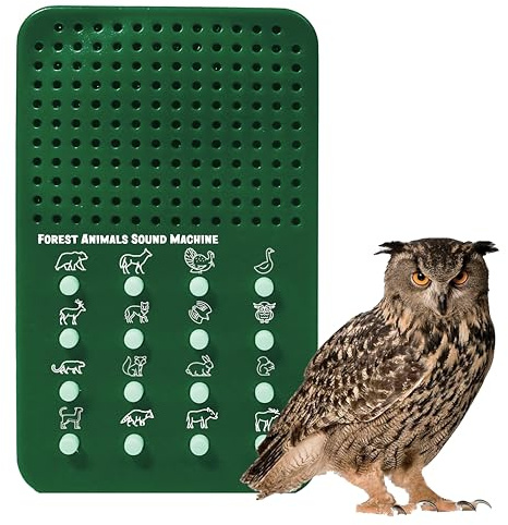 Forest Animal Caller with 16 Different Calls, Hoots, Hollers, Quacks, Noises - Portable Electronic Hunting Toy Sound Maker for Kids - Game Sound Effects Board, Noisemaker Turkey, Elk, Duck Noise Gift