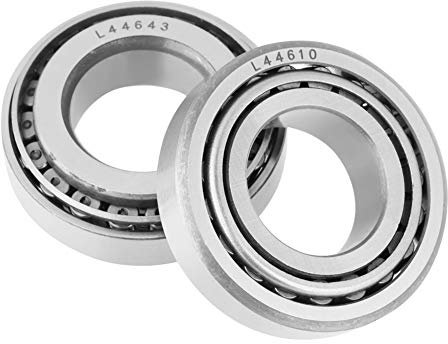 Hilitand Lot de 2 roulements à billes coniques à une rangée L44643 - Diamètre intérieur : 25 mm - Diamètre extérieur : 50,292 mm - Épaisseur : 14,22 mm