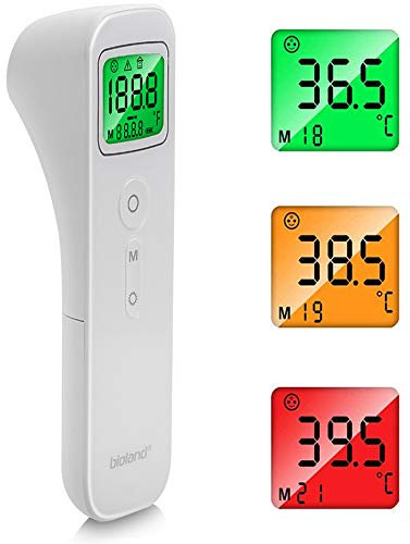 AGM Infrarot-Stirnthermometer für Baby und Handgelenk mit Digital Instant LCD-Display Stirn Thermometer für Baby, Erwachsene