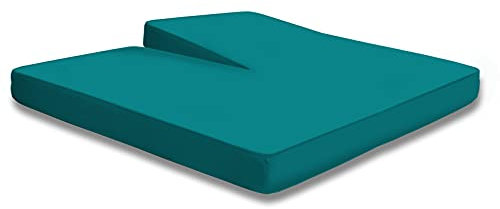 one-home Split Topper Spannbettlaken Petrol 180x200-200x200 cm Heavy Jersey Baumwolle