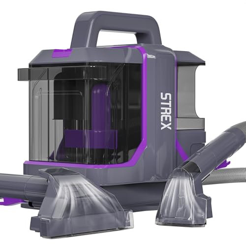 Strex Polsterreiniger Teppichreiniger Extra Stark - Fleckenreiniger/Möbelreiniger/Matratzenreiniger/Sofareiniger - 2 Aufsätze