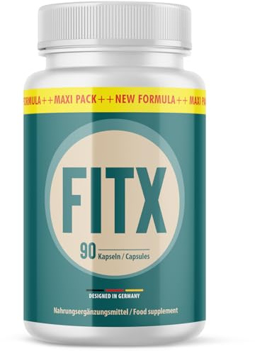 FITX Capsules | Avec des ingrédients précieux | Facile à utiliser | Maxipack 90 Capsules | 1x