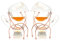 Bar Amigos Set of 2 Brandy & Cognac Snifter Warmer Glass Cooper Stand Gift Set with Tea Light Candle & Copper Holder - Premium Drinking Set