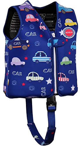 Boglia Kinder-Schwimmweste, Schwimmhilfe für Kleinkinder zum Schwimmenlernen, ultraweiche Neoprenjacke mit verstellbarem Schrittgurt für Schwimmen, Pools und Strand