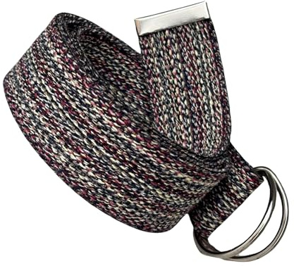 D Ring Canvas belt, 1.5 Cotton Webbing Handmade belts, Gift For Women or Men, Unısex Fabric Belt, Colorful Belt for all Seasons (X-Large 48)