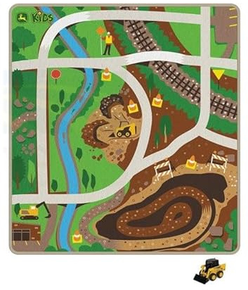 John Deere Floor Construction Play Mat with Skid Steer - LP84431-SKIDSTEER