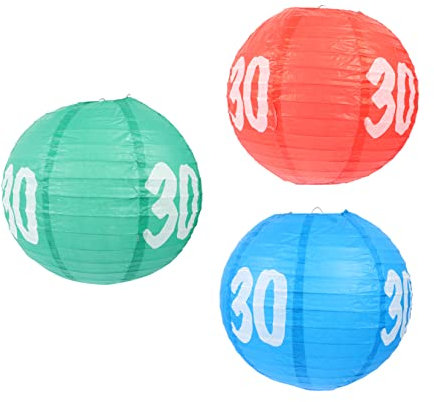 jojofuny 3 Piezas Linterna De Papel De Cumpleaños Fiesta Lámparas Colgantes Linterna De Papel Redonda Decoraciones De 40 Cumpleaños Farol Redondo De Papel Linternas Conmemorativas