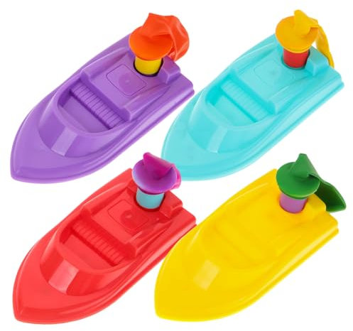 QUMIIRITY 1 Satz 4 STK Wissenschaft Bildung Spielzeug Vorbau-Ballon-Auto-kit Ballonpumpenboot Gel Ballonpumpe Spielzeug Blase Spielzeugautos Mit Ballonantrieb Maschine Boot Badespielzeug Abs