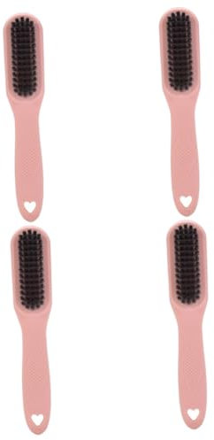 VALICLUD 4pcs Multifunctional Handle Soft Bristle Shoe Brush for Cleaning Shoes and Clothes for Stain Removal Elegant Design for Home Use