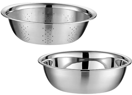 VALICLUD 1Set Setaccio Drenante Acciaio Inossidabile Multifunzionale Per Lavaggio e Scolatura Frutta e Resistente Cucina