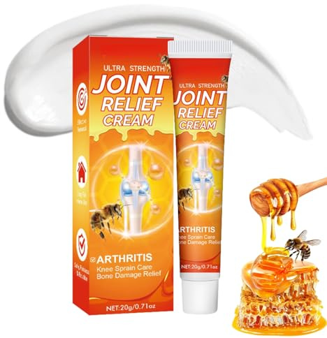 Natural Bee Venom Cream for Arthritis - Fast-Acting Pain Relief Gel for Joint - Gentle & Effectice Joint Relief Cream for Knee,Shoulder,Back,Leg - Strengthen Muscle Pain Relief - Pain Relief Cream