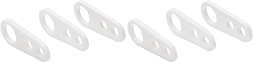 Kopp crochet de suspension/disque à trois trous, plastique, 3 pièces dans un sachet, couleur blanc, 370113087 (Lot de 2)