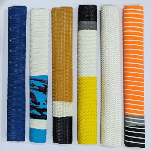 Cricket bat grepp ersättning gummihandtag blandade stilar färg paket med 6