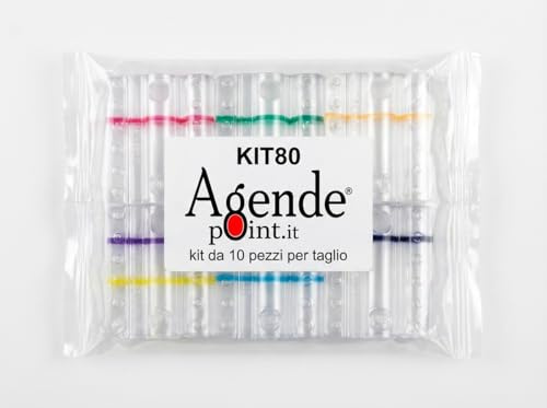 KIT80 - Blister Contenitori Per Monete Euro (80 Pezzi Assortiti) 10 Pezzi Per Taglio In Plastica Trasparente