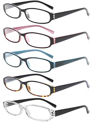 NORPERWIS Reading Glasses 5 Pairs Spring Hinge Comfort Fashion Quality Readers for Men and Women (5 Pack Mix Color, 1.50)