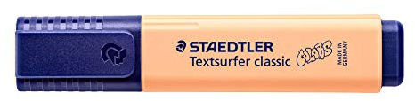 STAEDTLER 364 C-405 Textsurfer Classic Highlighter - Pastel Peach (Box of 10)